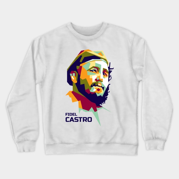 Fidel Castro in WPAP Crewneck Sweatshirt by smd90